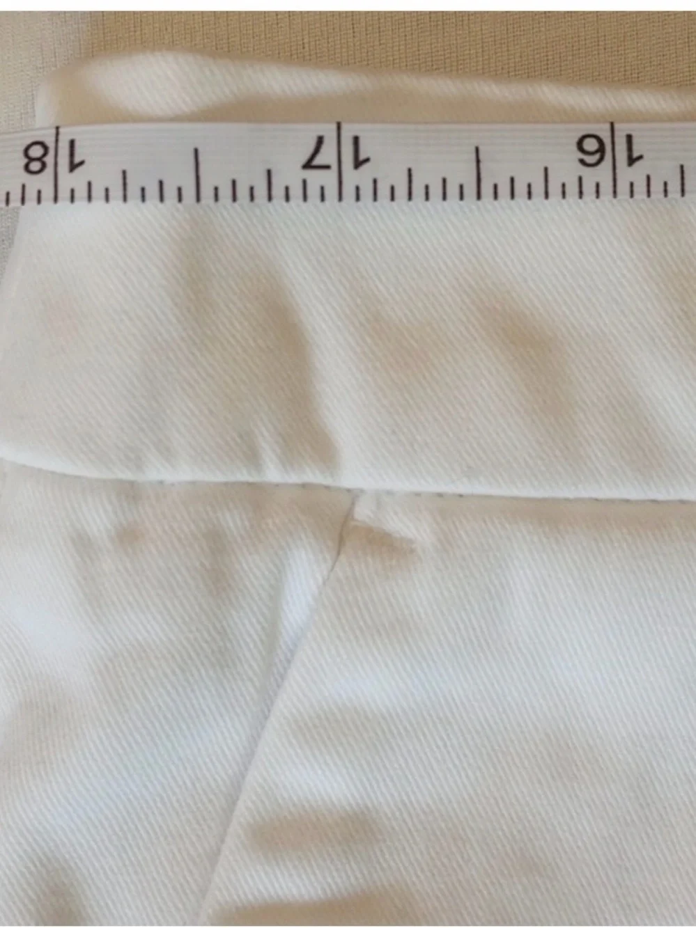 NWT Merona Chino Shorts size 12 White 5" Inseam - Picture 5 of 6